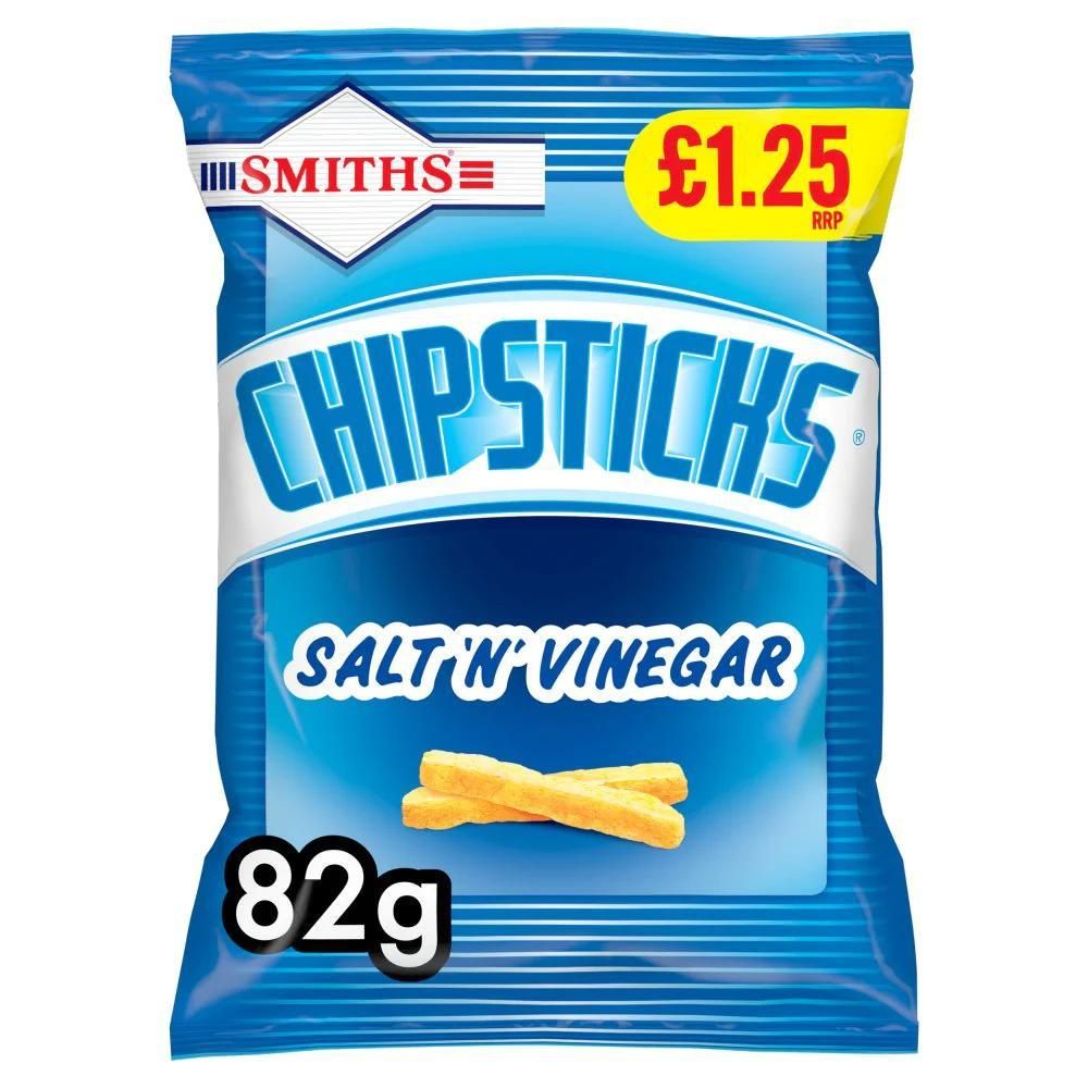 Smiths Chipsticks salt vinegar 82g pm £1.25 15 per case  Bb 11/5/24_0