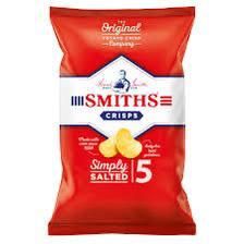 Smiths simply salted 5 pack crisps  30 in a case  Dated 25/5/24_0