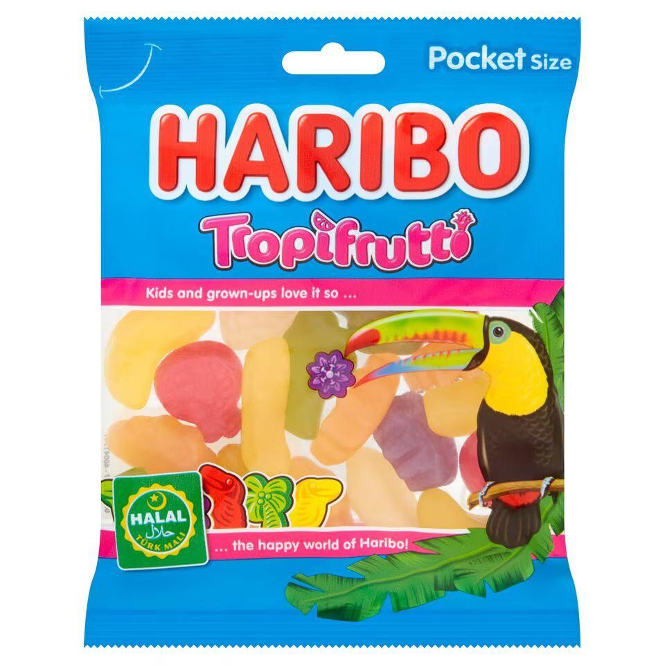 Haribo tropifrutti 100g 24 per case Halal  Dated at least 09/24_0