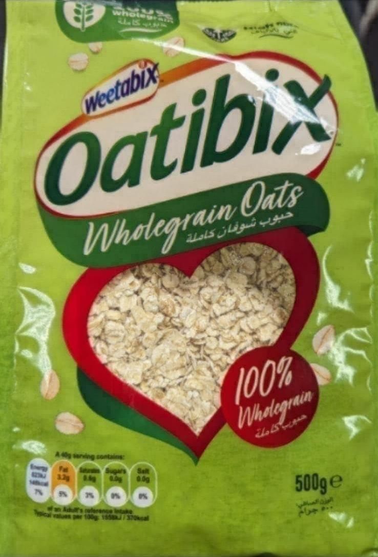 Weetabix Oatibix 100% wholegrain oats 500g bag 12 per case Bb 19/5/2024_0