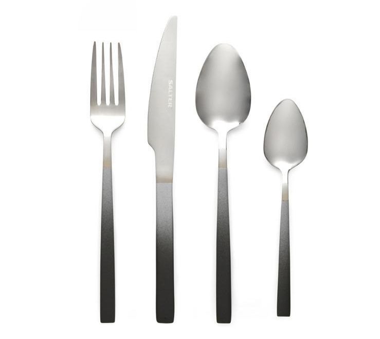 Salted light ombre grey 16 piece cutlery set_0