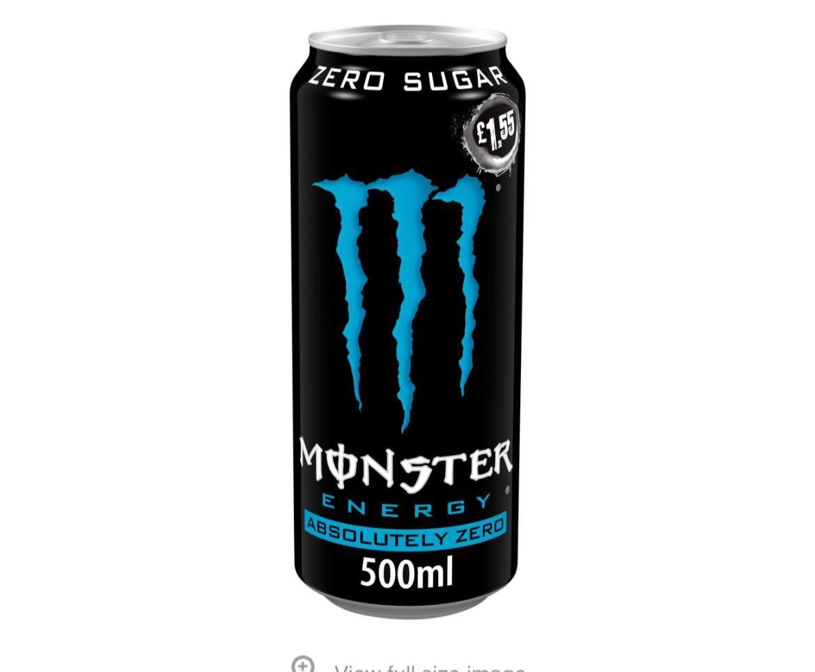 Monster zero black/blue £1.55pm 12x500ml  BBE 12/24 _0