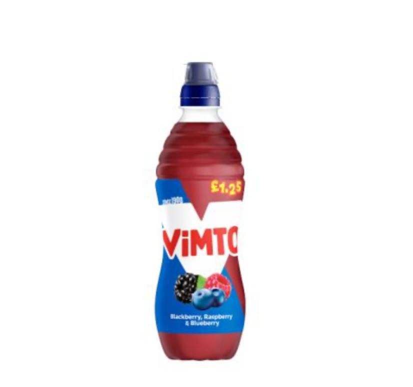 Vimto blackberry, raspberry & blueberry £1.25 pm 12x500ml  BBE 31/07/24 _0