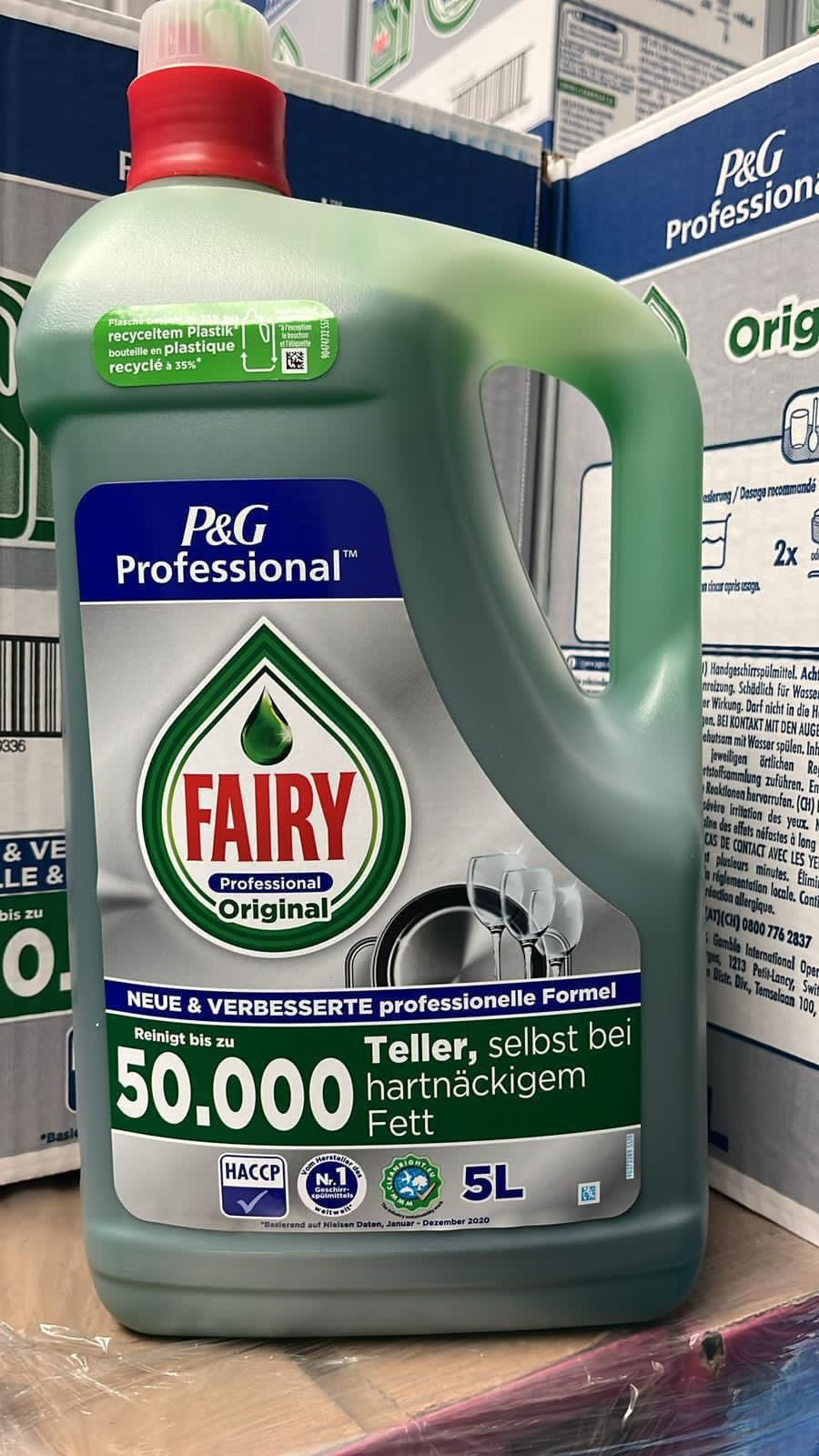 Fairy professional washing up liquid original 2 x 5L_0