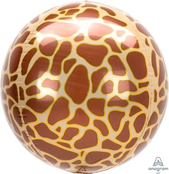 16in, 40cm, Giraffe Print ORBZ Balloon_0