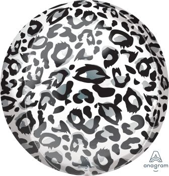 16in, 40cm, Snow Leopard Print ORBZ Balloon_0