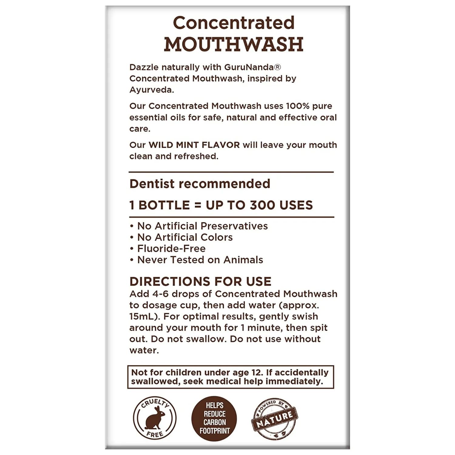 GURUNANDA CONCENTRATED MOUTHWASH (2 FL. OZ)_5