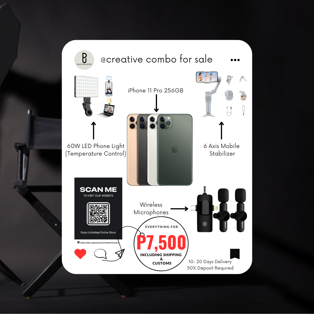 iPhone 11 Pro Creative Combo (Mic/Light/Stabilizer)_0