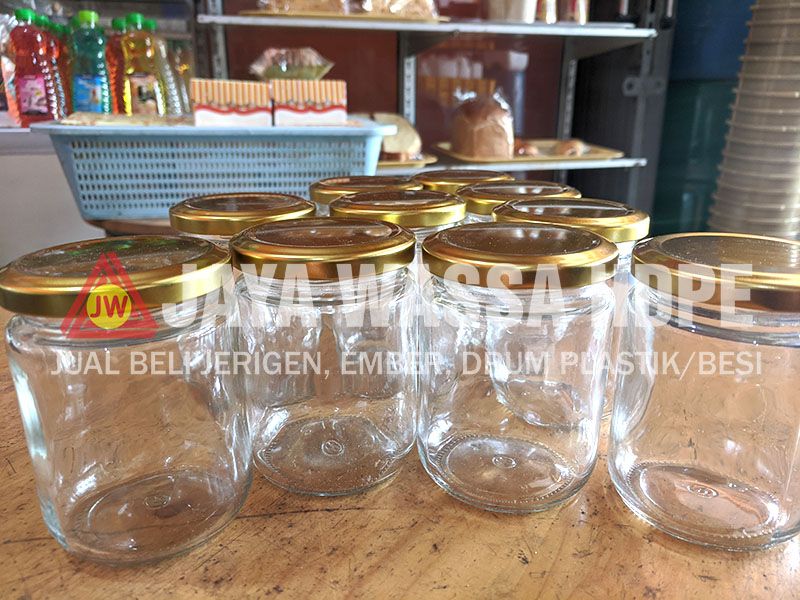 Toples Kaca Tutup Kaleng Gold 250ML Baru Yogyakarta_1