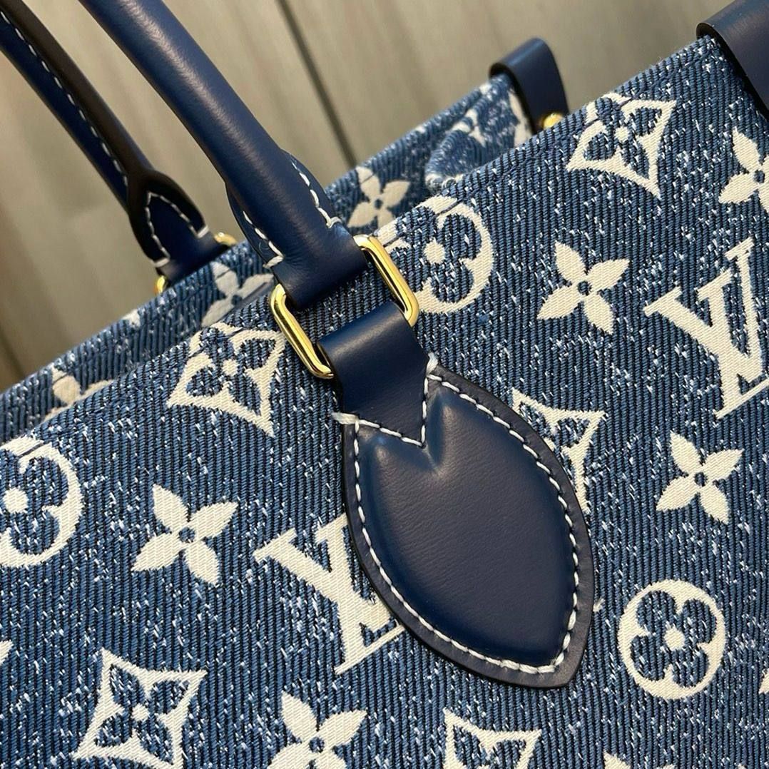  LOUIS VUITTON Denim Exterior Tote Bags_4