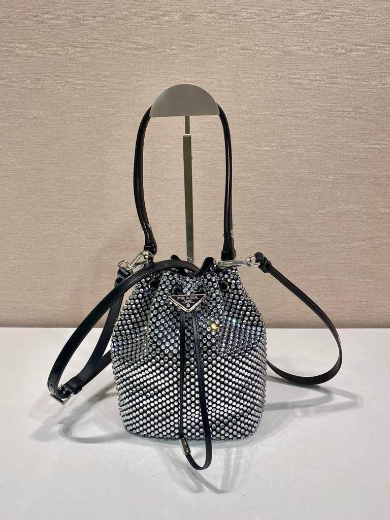 PRADA  mini crystal bucket bag_1