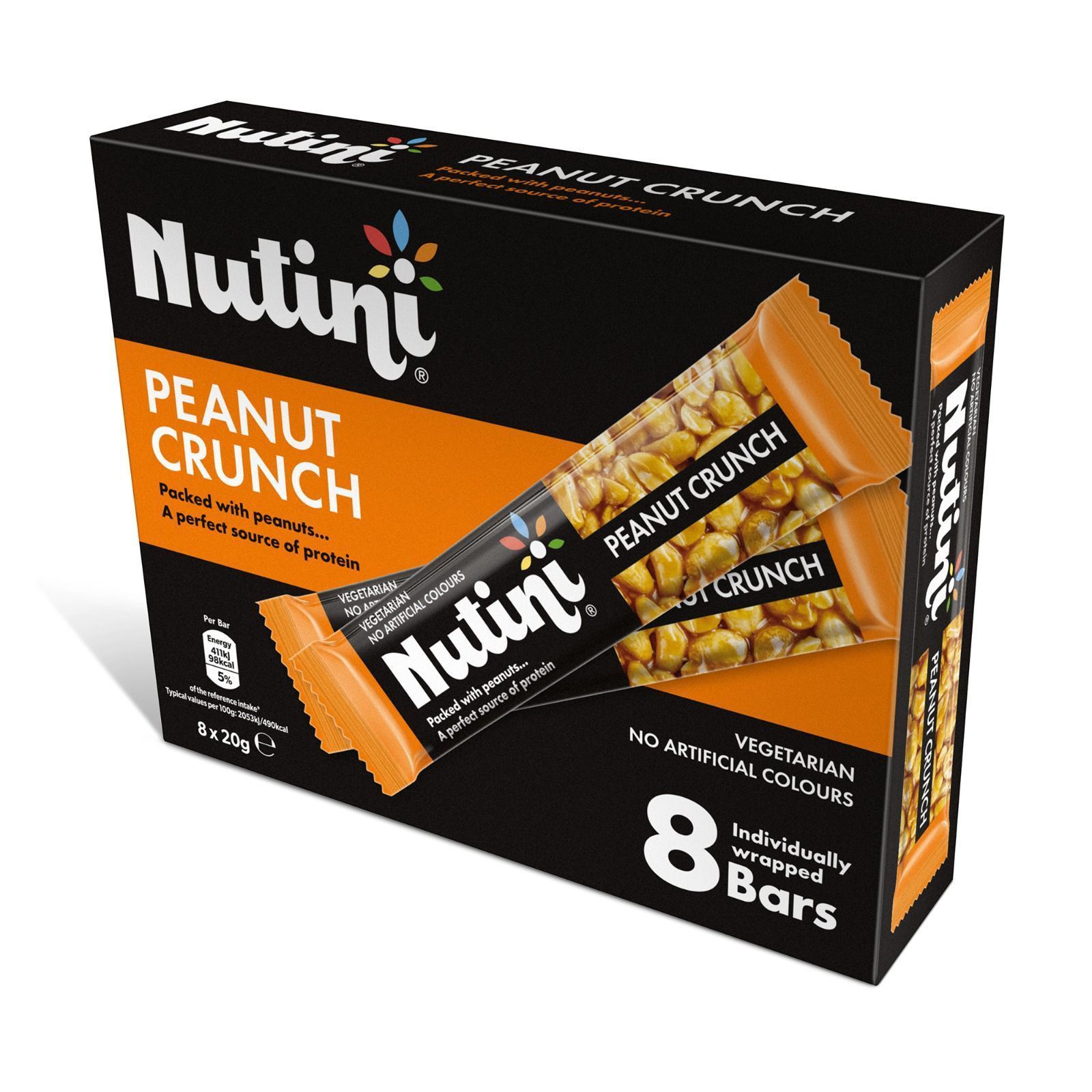 Nutini Peanut Crunch Bars 20g - 8 Pack (HALAL)_0