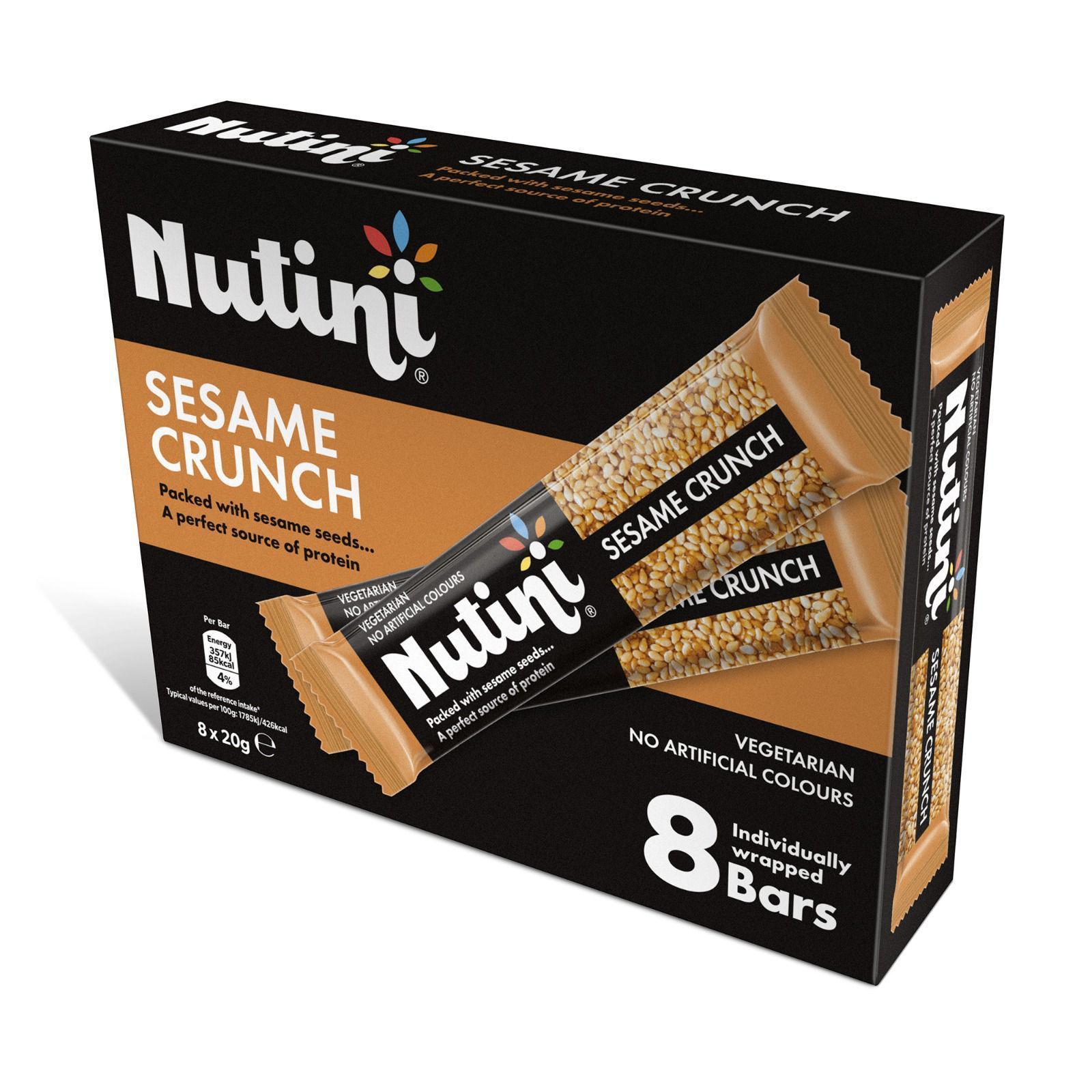 Nutini Sesame Crunch Bars 20g - 8 Pack (HALAL)_0