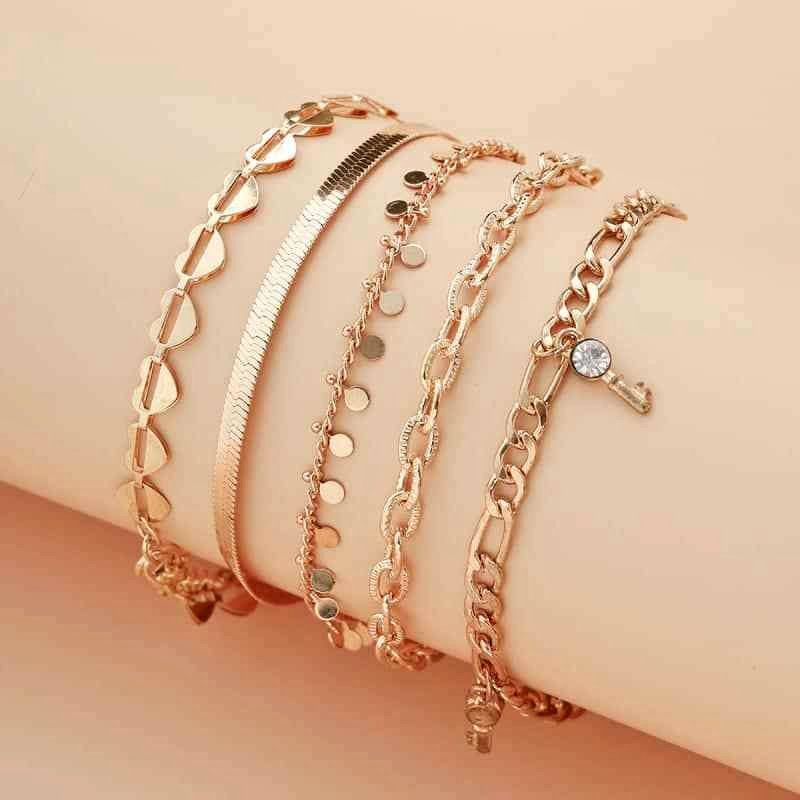 5pcs Set Anklet_0