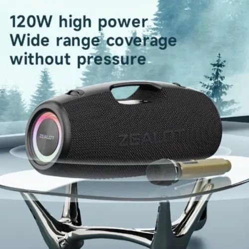 Zealot 100W S78M Portable Bluetooth Speaker + Mic_2