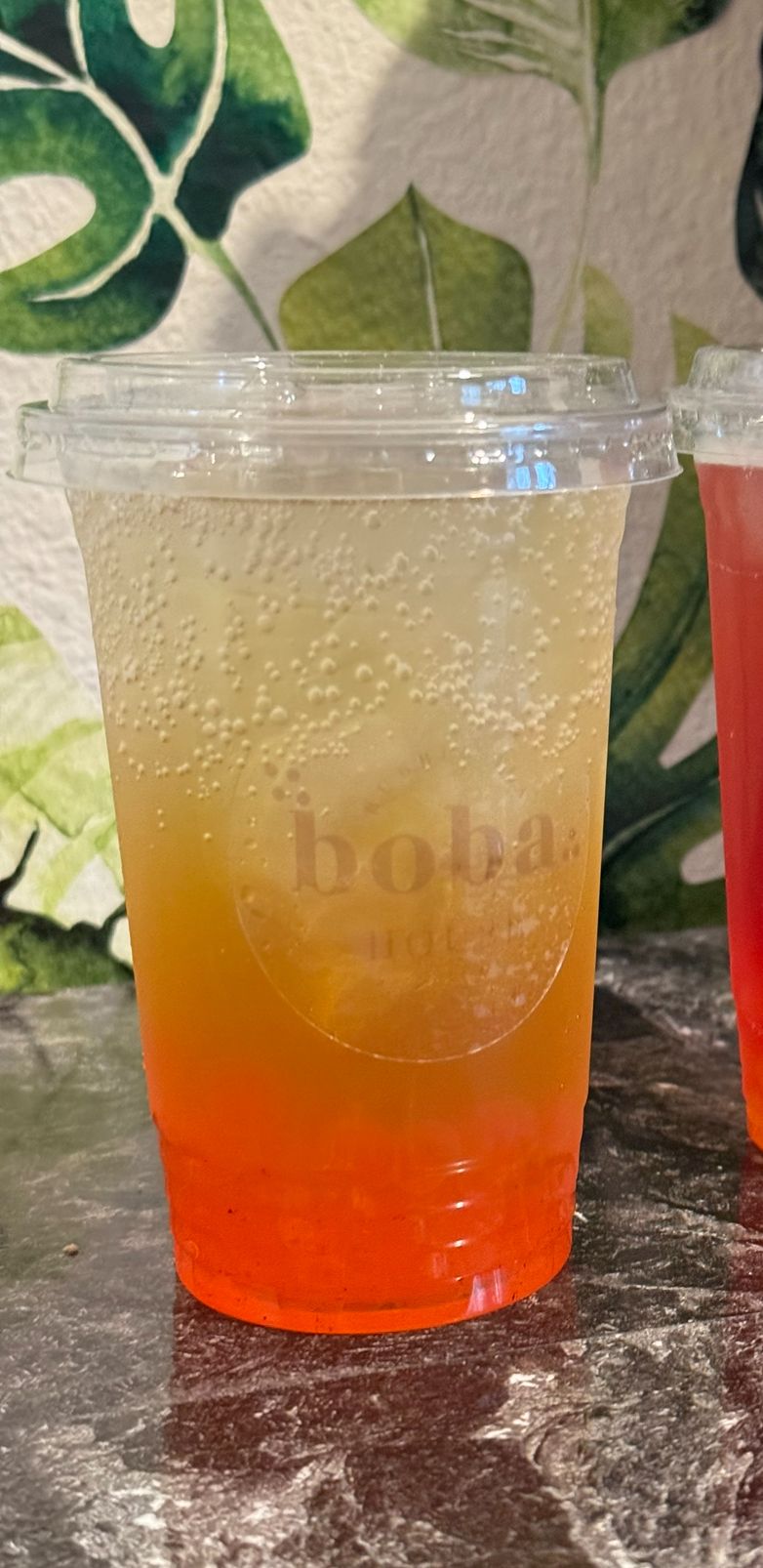 Green 🍃 sparkling Iced tea boba_0