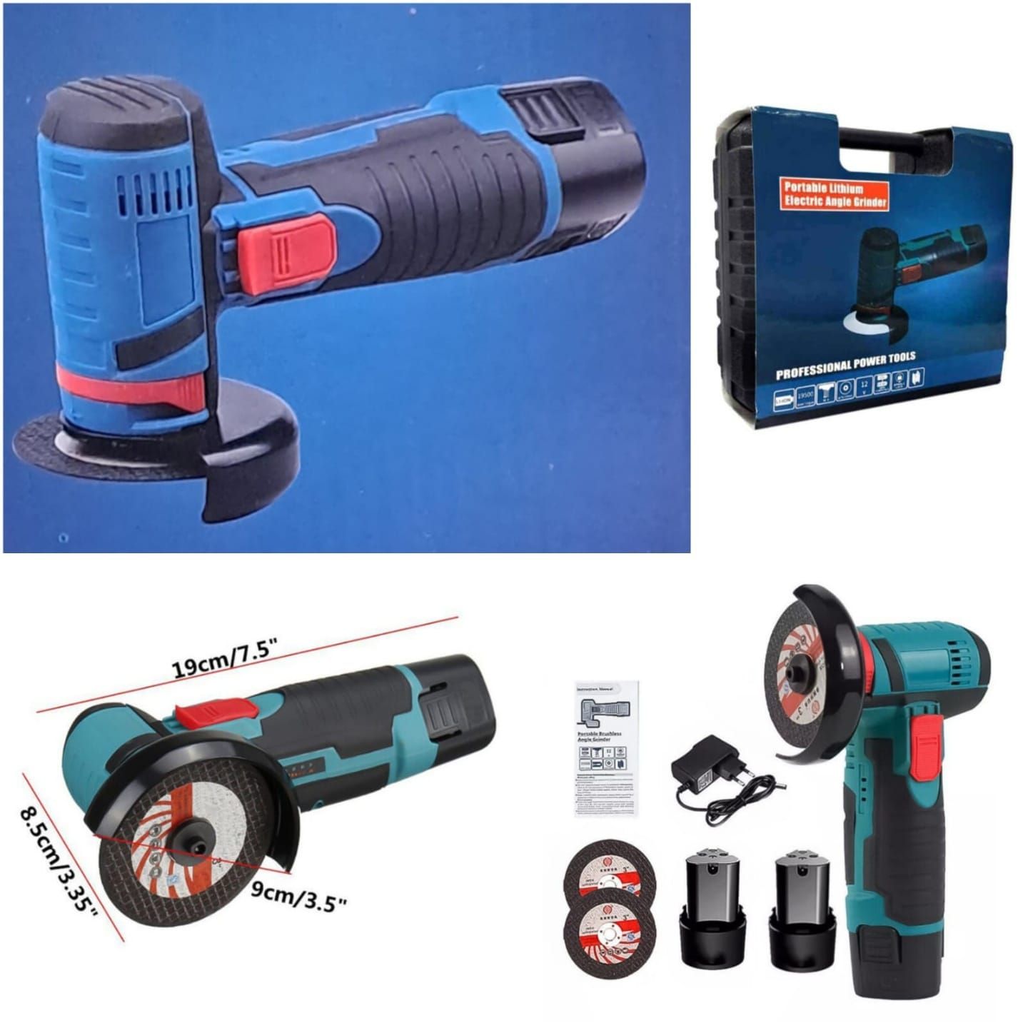 🌟Y 3770. Portable Rechargeable Angle Grinder._0