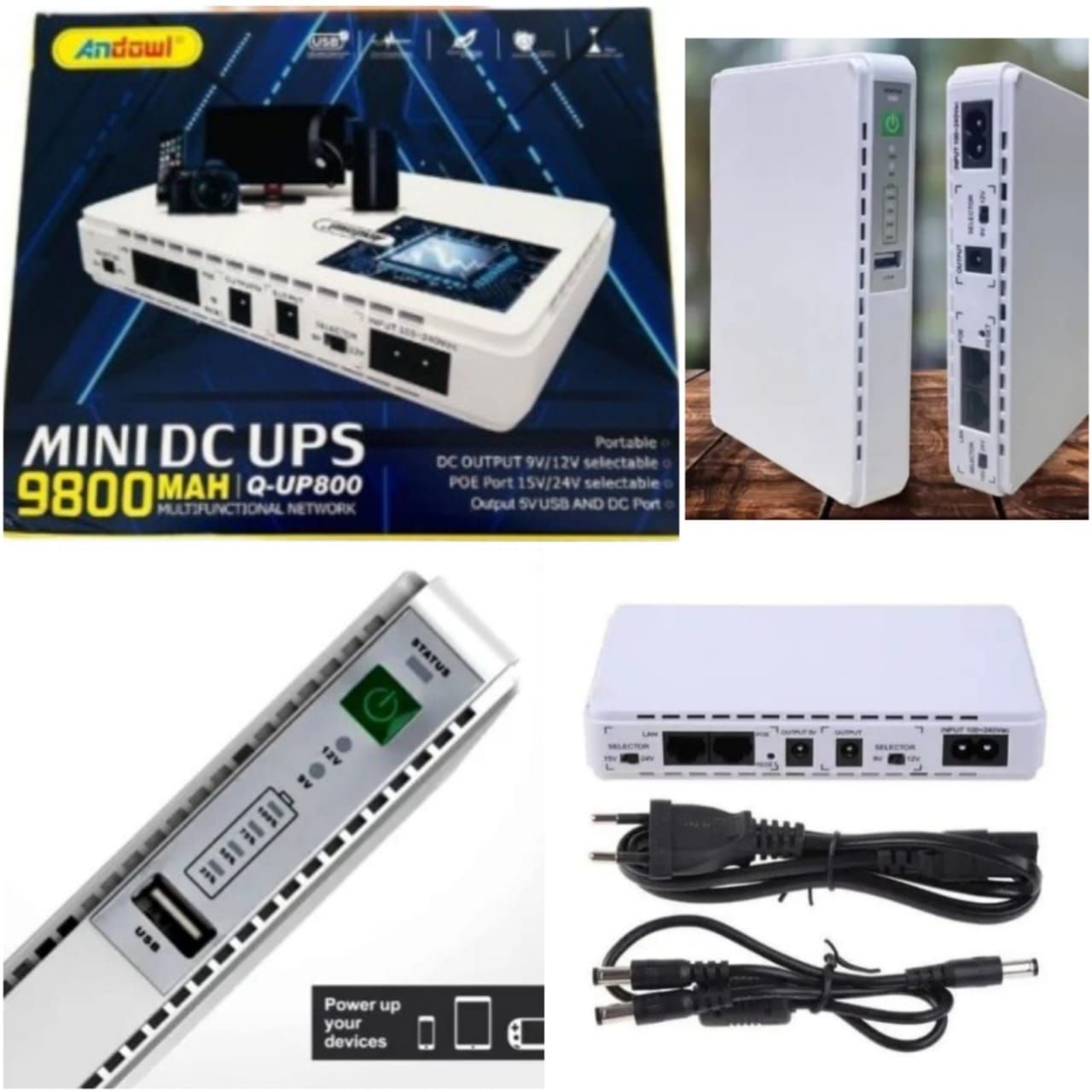 G 3848. Andowl Mini DC UPS 9800MAH._0