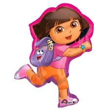 1ct, Dora Off Exploring Super Shaped Foil Balloon_1