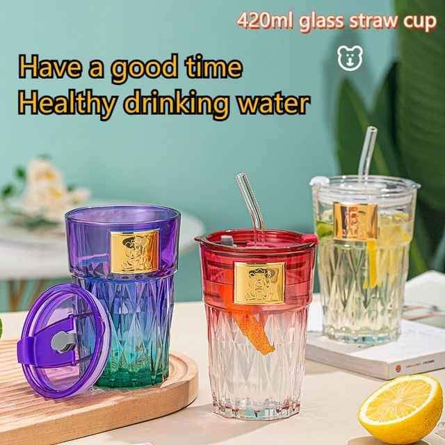 Glass Cup With Straw_1