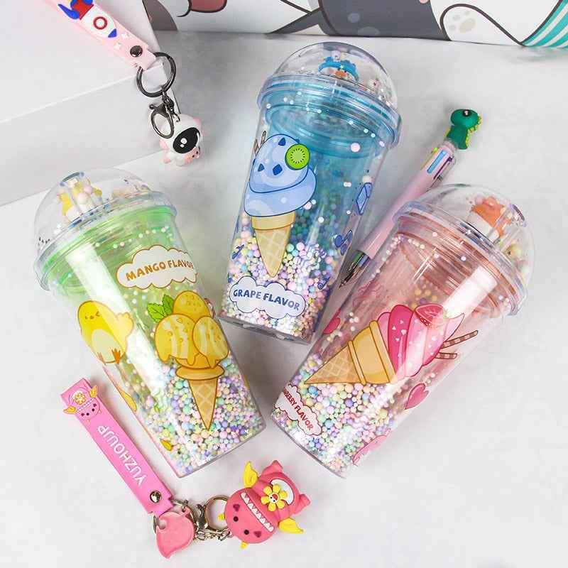 Glass Cup With Glass Straw_1