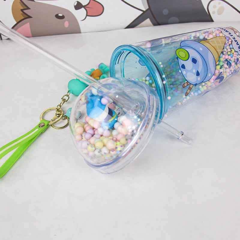 Glass Cup With Glass Straw_3