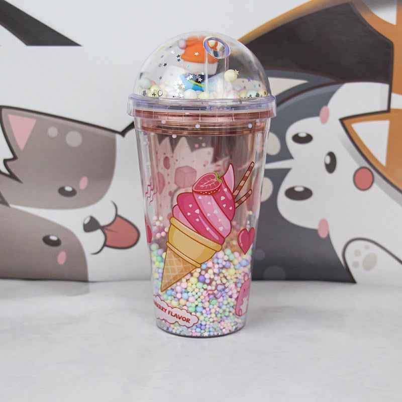 Glass Cup With Glass Straw_8