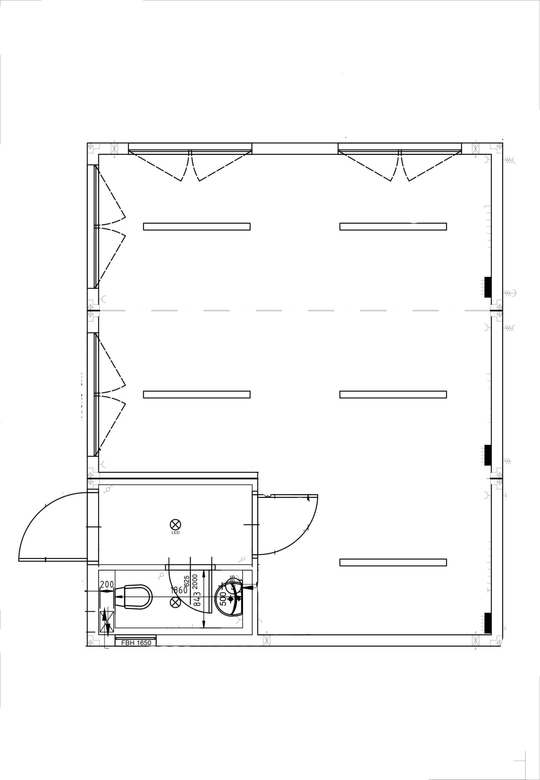 CONTENEUR DE BUREAU AVEC BAIES VITRÉES, TOILETTES + VESTIBULE 45 M²_7