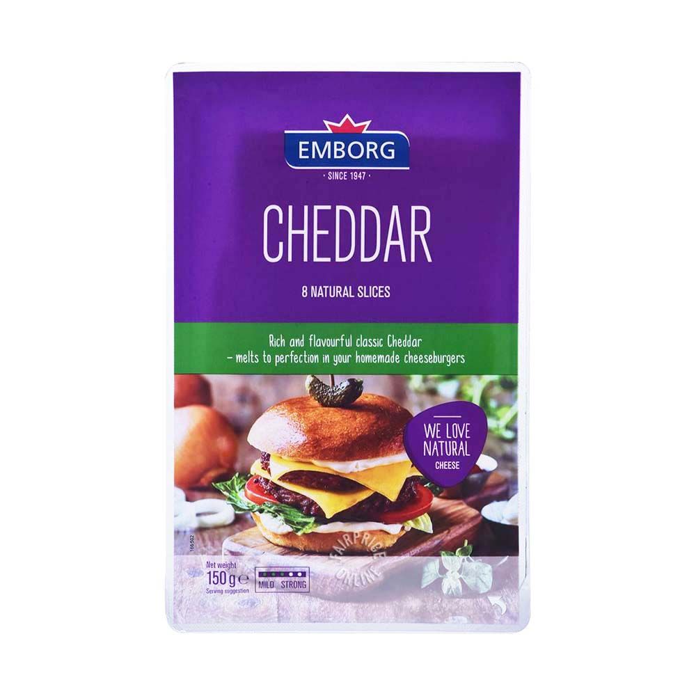 Emborg Natural Slices Cheddar 150g_0