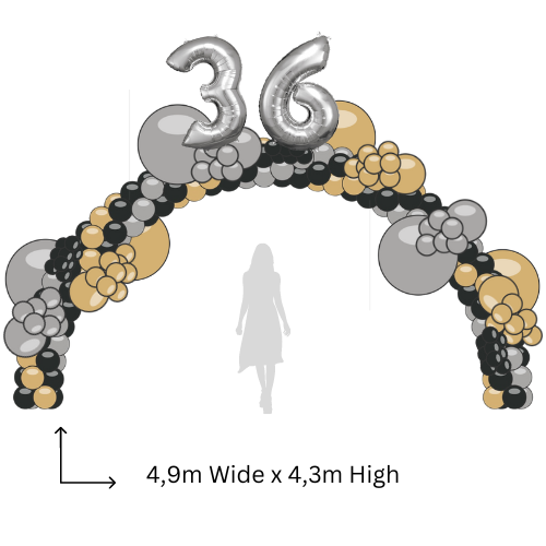 Enhanced Organic Balloon Arch with 2 Numbers_0