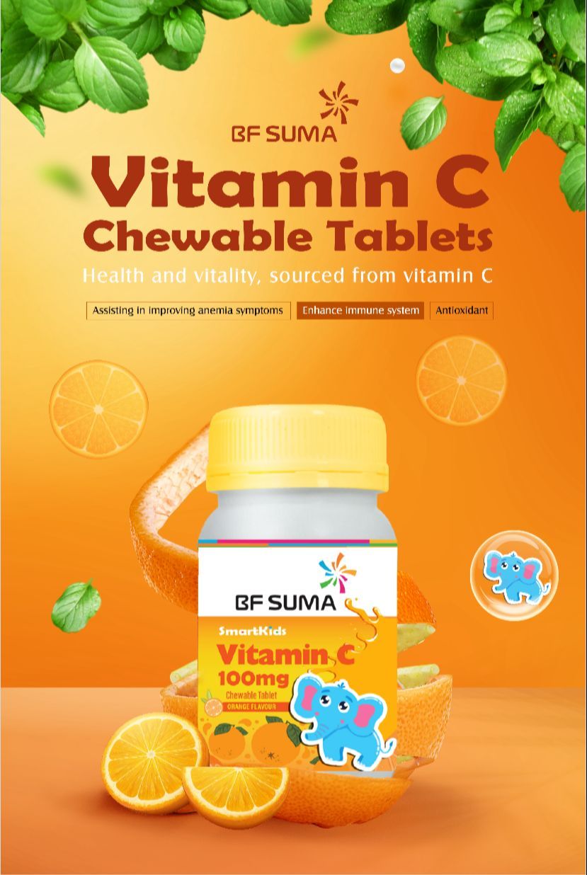 Bf Suma Smartkids Vitamin C 100mg Chewable Tablets_0