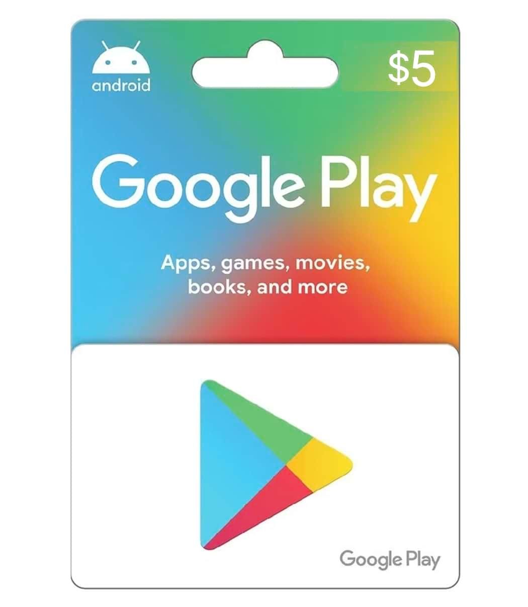 Google play gift card store 5$ _0