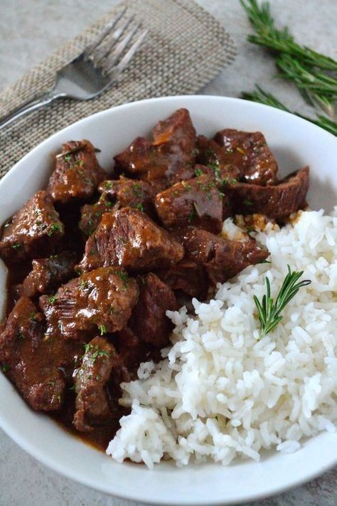 Rice with beef stew_0