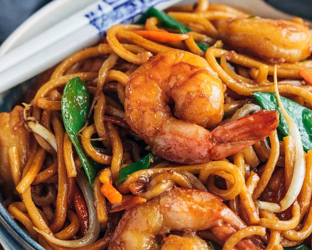 Shrimp fried noodles _0