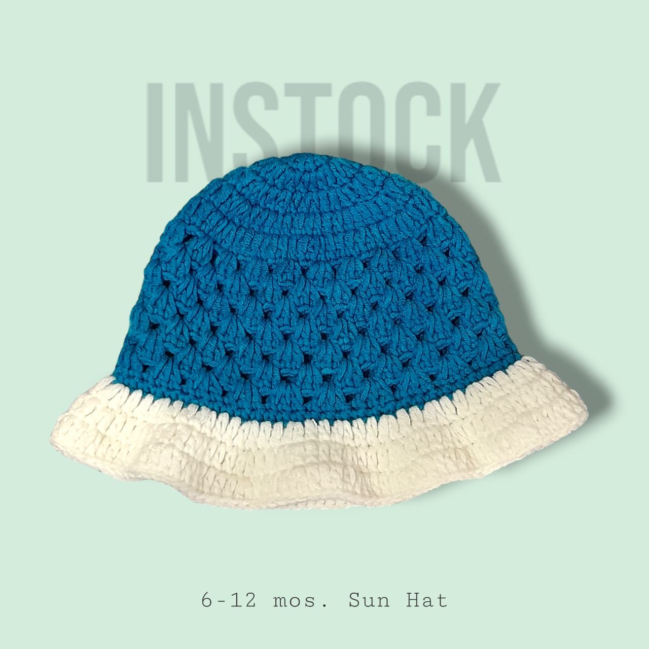 [INSTOCK] 6-12 mos. Granny Sun Hat_0