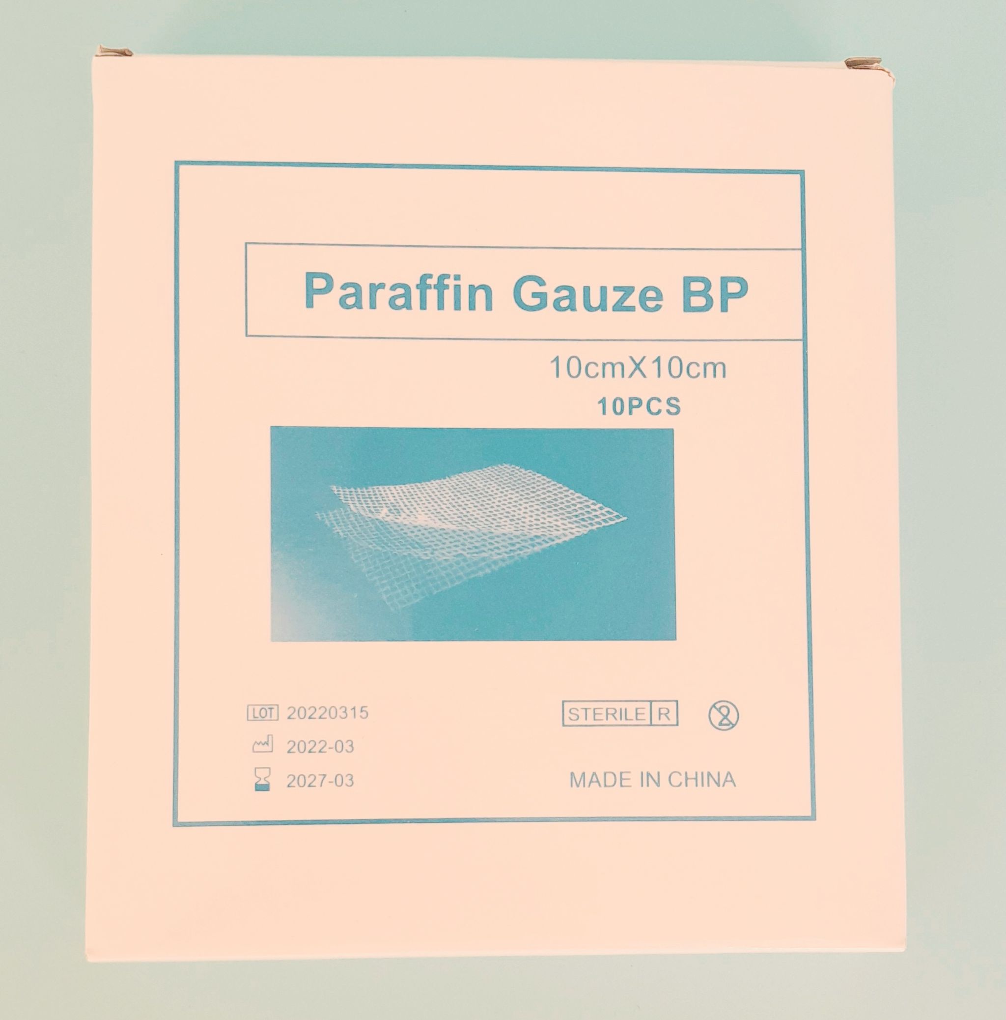 Paraffin Gauze Dressing, 10x10cm, Single_0