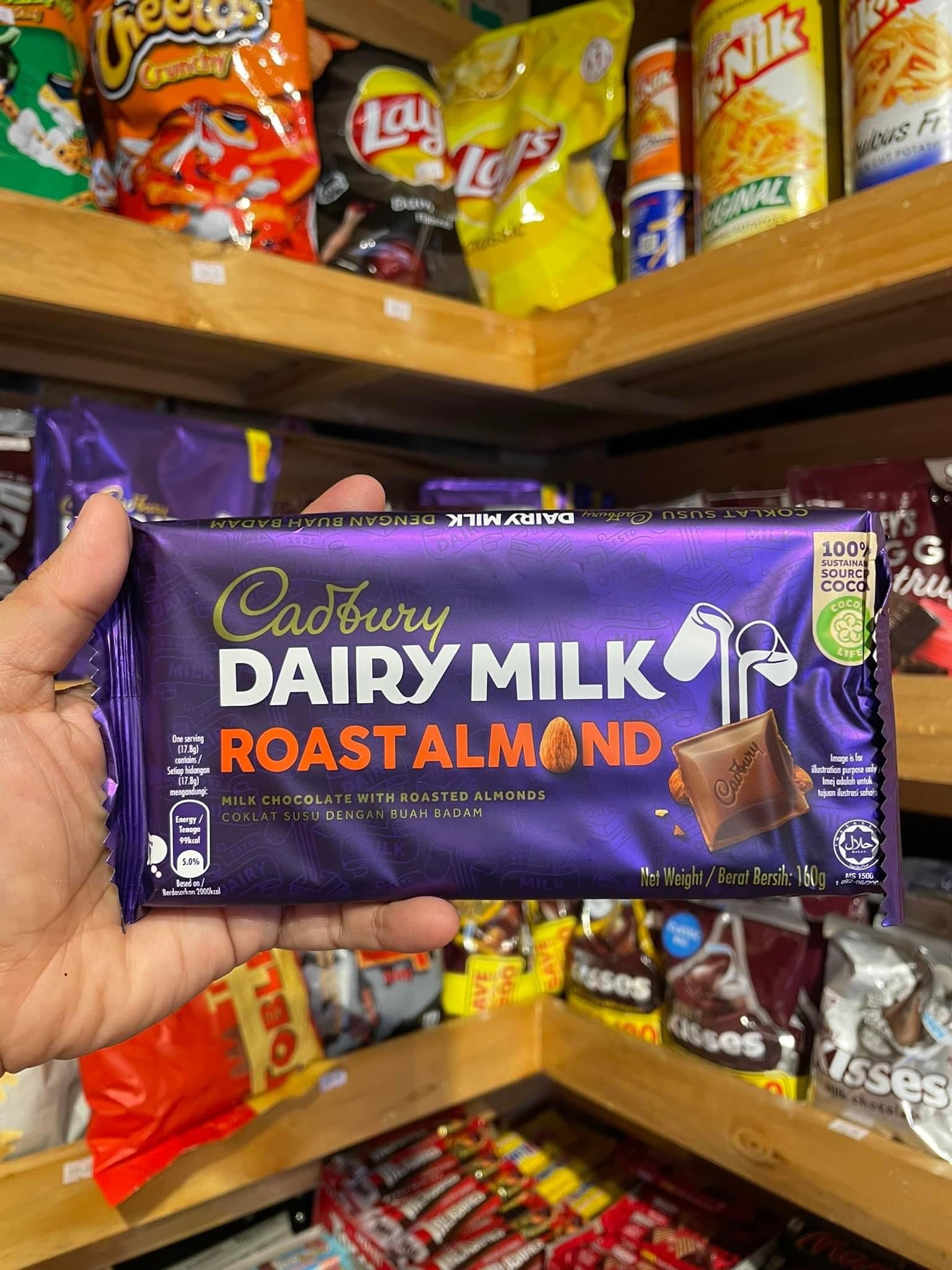 Cadbury Dairy Milk Roast Almond 160g_0