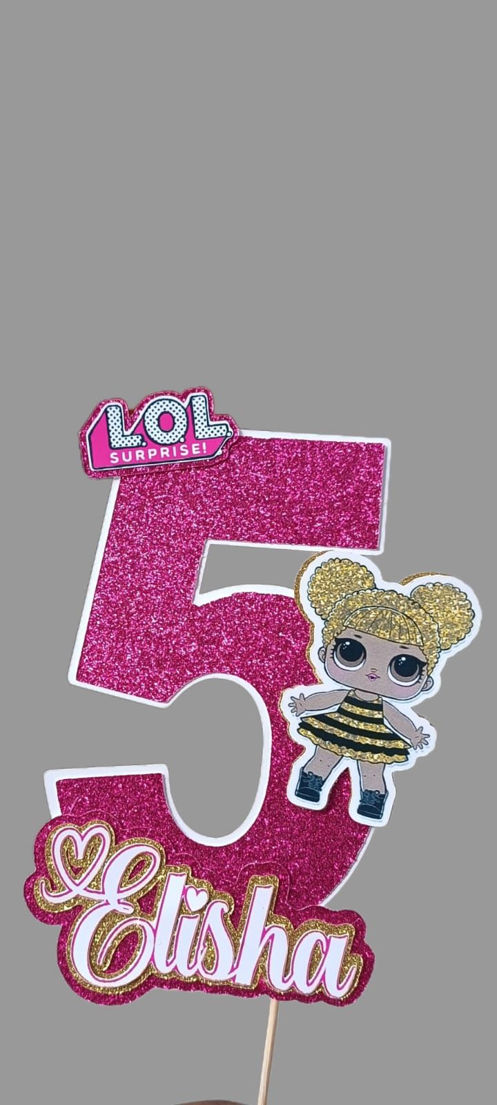 Personalized Glitter Topper (Number) _1