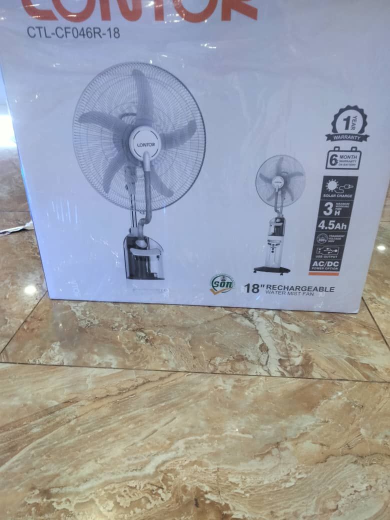 Lontor 18″ Rechargeable Mist Fan With Remote Control-Ctl-CF046R_1