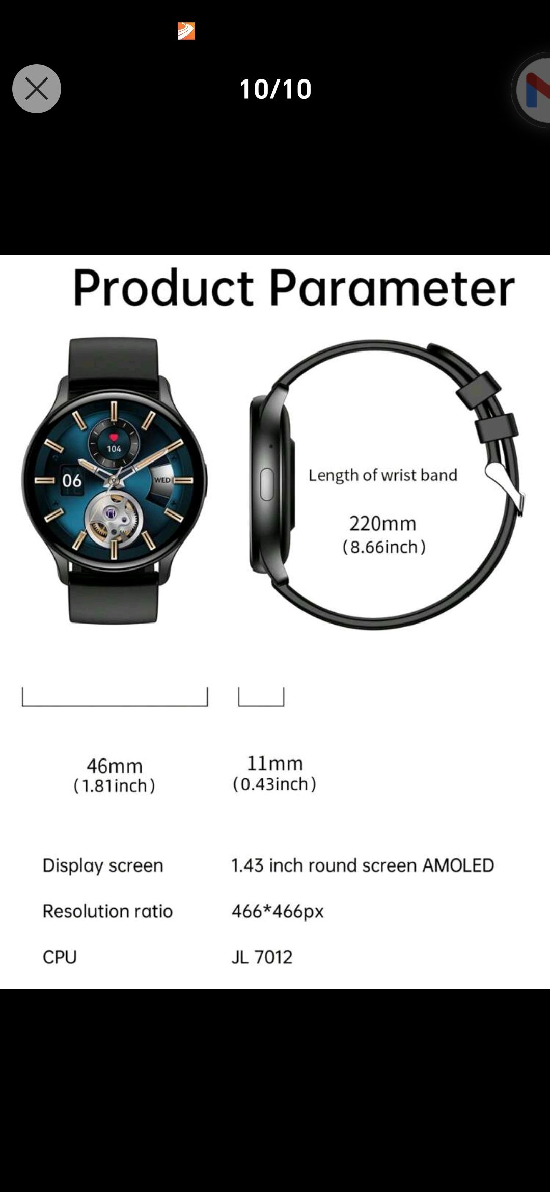 UNISEX ROUNDED SMART WATCH_1