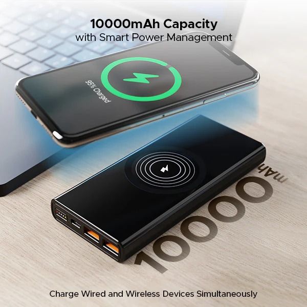 BoAt EnergyShroom PB310 Wireless Pro 10000mAh Powerbank with 15W Wireless Charging, 22.5W Wired Fast Charging, 12 Layer Smart IC Protection_2