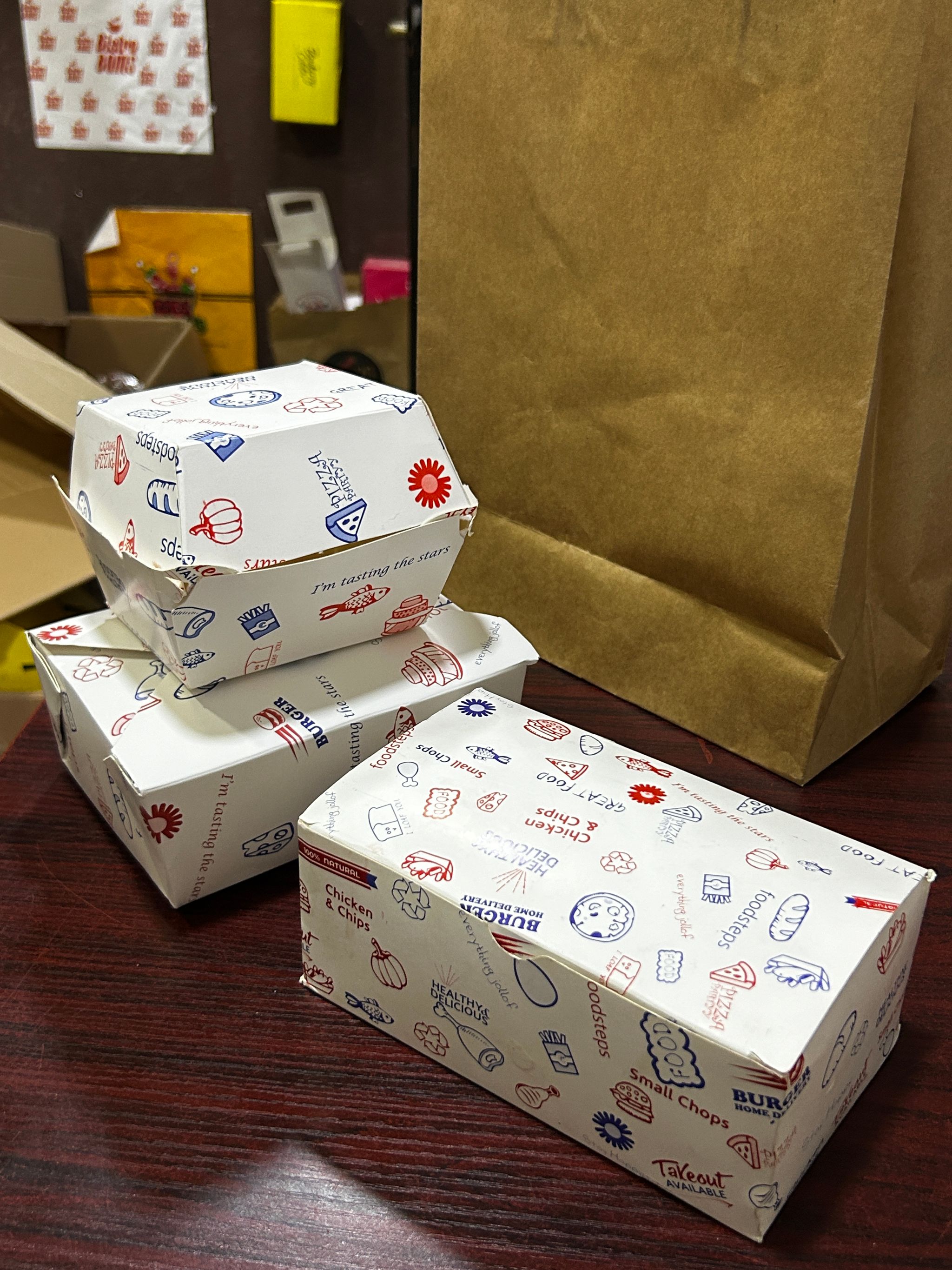 “FOODSTEPS” QUICK SERVICE TAKEOUT BOXES _3