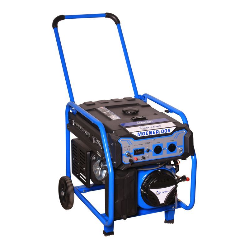 MAC AFRIC 7.5 kVA (6.2 KW) Standby Petrol Generator (with T.F.V meter)_0