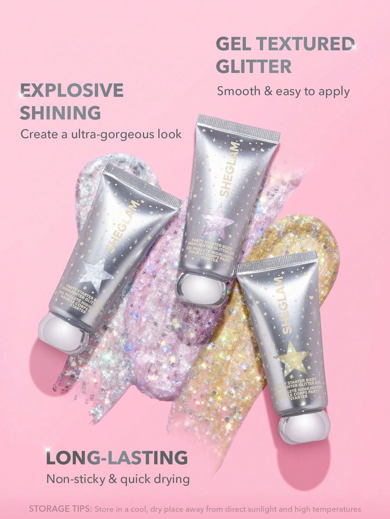 SHEGLAM Party Starter Body Highlighter Glitter Gel - Feelin' Extra_4