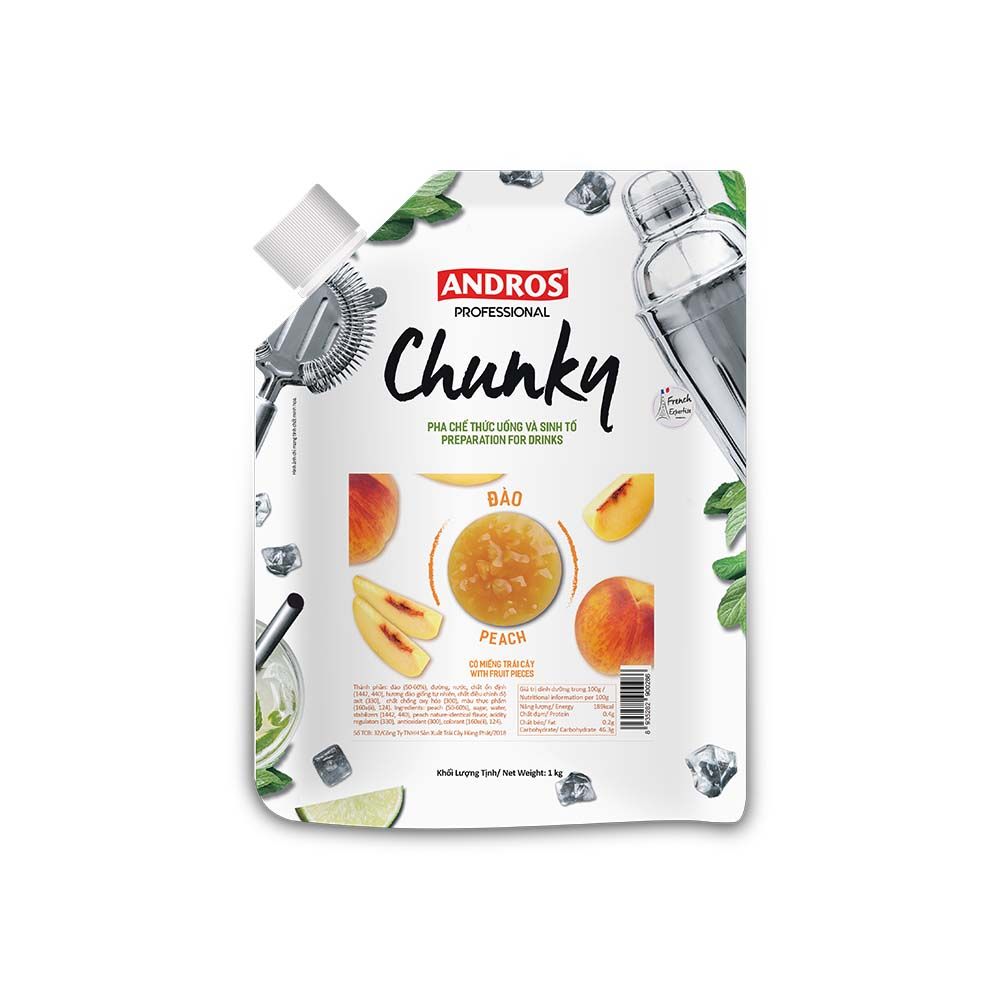 Andros Peach Chunky 1kg_0