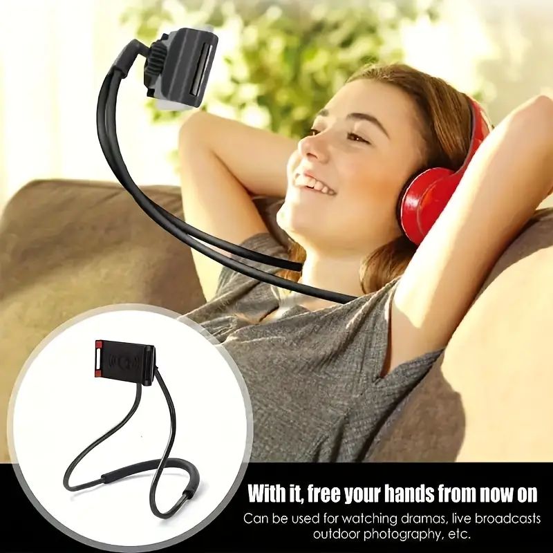 Adjustable hands-free mobile phone holder._0