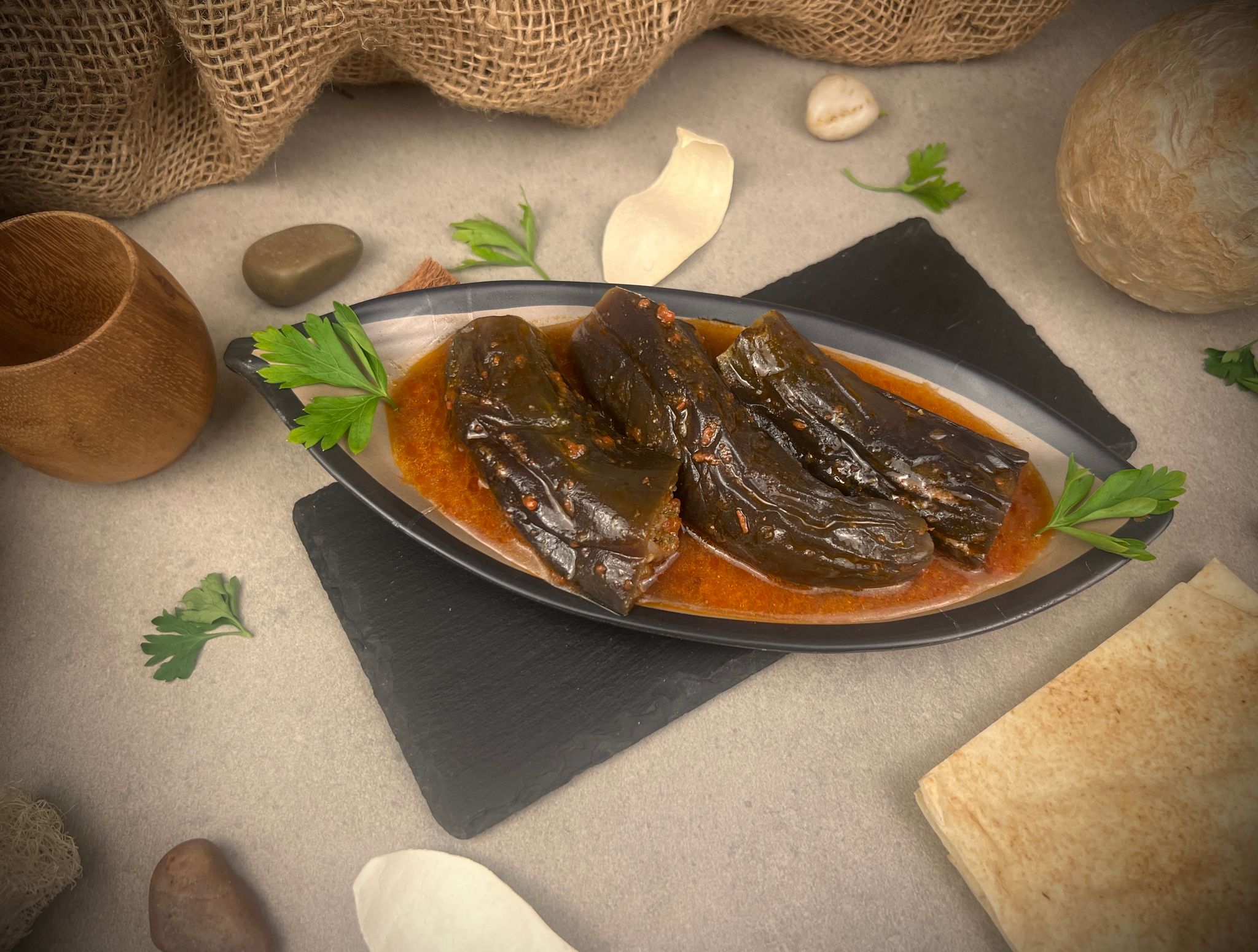 محشي باذنجان - Stuffed Eggplant_0