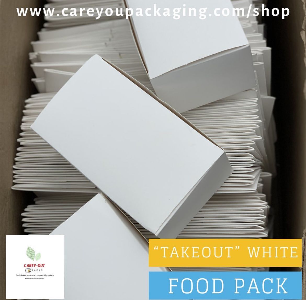 PLAIN WHITE QUICK SERVICE TAKEOUT BOXES  _3