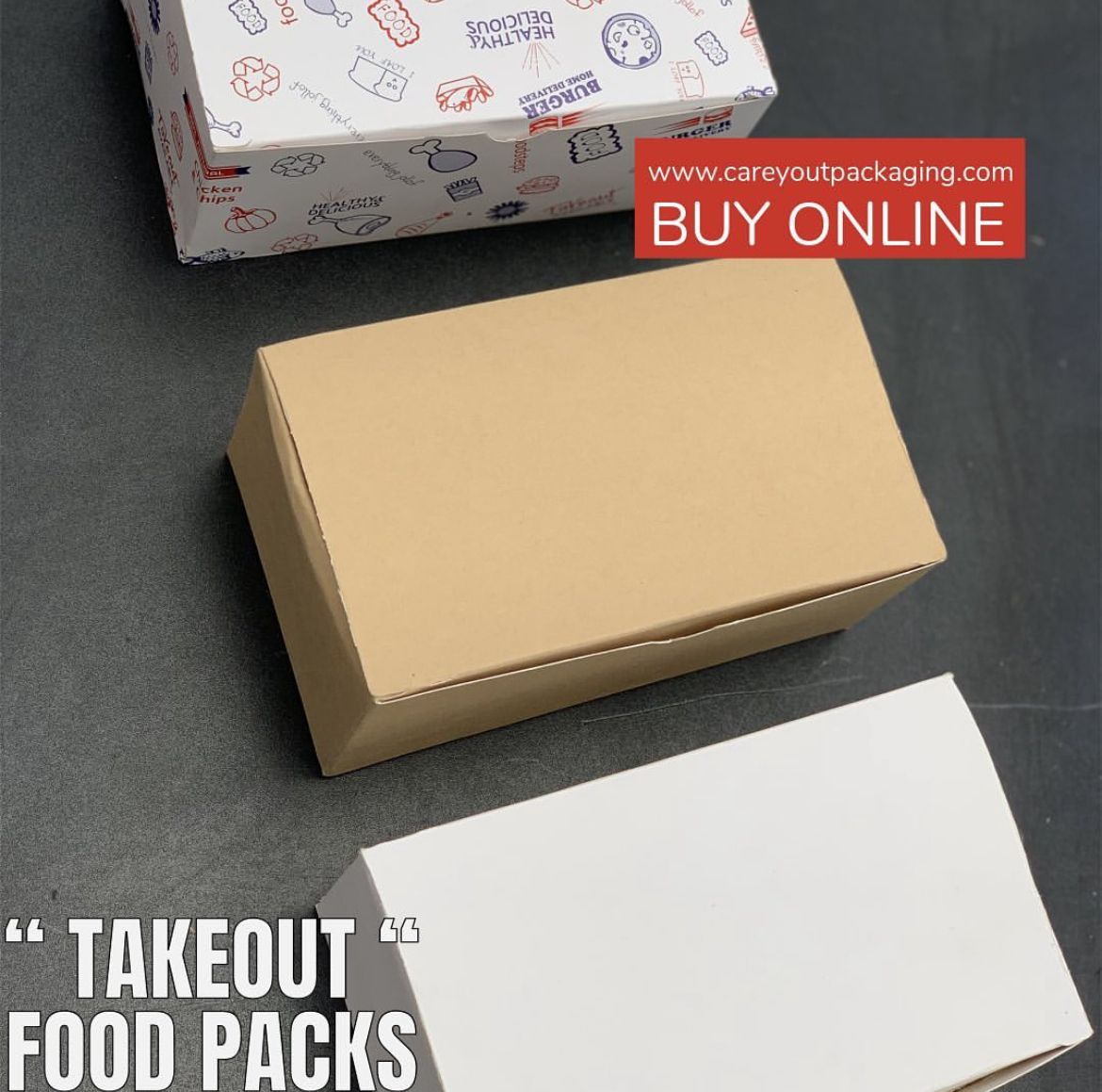 PLAIN BROWN QUICK SERVICE TAKEOUT BOXES / EXTRA DURABLE - 350gsm_3