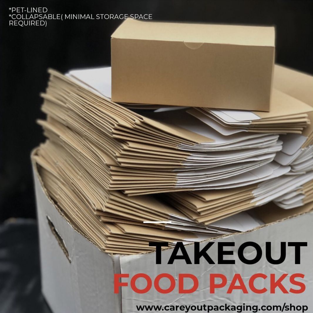 PLAIN BROWN QUICK SERVICE TAKEOUT BOXES / EXTRA DURABLE - 350gsm_5